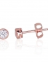 Gold classic studs earrings. Photo Nr. 1