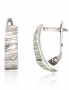 Silver earrings with english lock. Photo Nr. 1