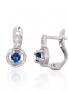 Silver earrings with english lock. Photo Nr. 1