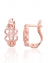 Silver earrings with english lock. Photo Nr. 1