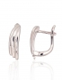 Silver earrings with english lock. Photo Nr. 1