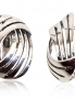 Silver earrings with english lock. Photo Nr. 1