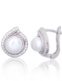 Silver earrings with english lock. Photo Nr. 1