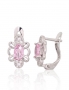 Silver earrings with english lock. Photo Nr. 1