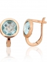 Gold earrings with english lock. Photo Nr. 1