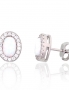 Silver stud earrings. Photo Nr. 1