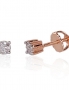 Gold screw studs earrings. Photo Nr. 1