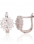 Silver earrings with english lock. Photo Nr. 1