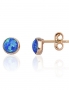 Gold classic studs earrings. Photo Nr. 1