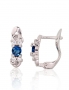 Silver earrings with english lock. Photo Nr. 1