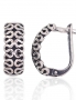 Silver earrings with english lock. Photo Nr. 1