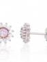 Silver stud earrings. Photo Nr. 1