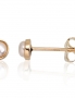 Gold classic studs earrings. Photo Nr. 1