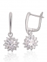Silver earrings with english lock. Photo Nr. 1