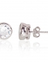 Silver stud earrings. Photo Nr. 1