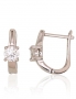 Silver earrings with english lock. Photo Nr. 1