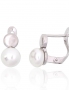 Silver earrings with english lock. Photo Nr. 1