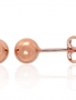 Gold classic studs earrings. Photo Nr. 1