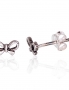 Silver stud earrings. Photo Nr. 1