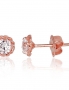 Gold classic studs earrings. Photo Nr. 1