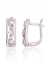 Silver earrings with english lock. Photo Nr. 1