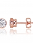 Gold classic studs earrings. Photo Nr. 1