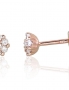 Gold classic studs earrings. Photo Nr. 1