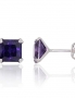 Silver stud earrings. Photo Nr. 1