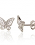 Silver stud earrings. Photo Nr. 1