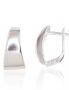 Silver earrings with english lock. Photo Nr. 1