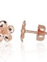 Gold classic studs earrings. Photo Nr. 1