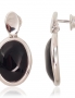 Silver stud earrings. Photo Nr. 1
