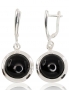 Silver earrings with english lock. Photo Nr. 1