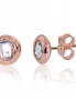 Gold classic studs earrings. Photo Nr. 1
