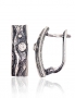 Silver earrings with english lock. Photo Nr. 1