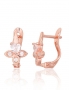 Silver earrings with english lock. Photo Nr. 1