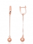 Silver earrings with english lock. Photo Nr. 1