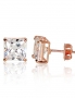 Gold classic studs earrings. Photo Nr. 1