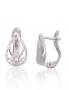 Silver earrings with english lock. Photo Nr. 1