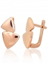 Gold earrings with english lock. Photo Nr. 1