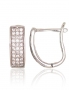 Silver earrings with english lock. Photo Nr. 1