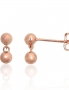 Gold classic studs earrings. Photo Nr. 1