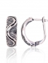 Silver earrings with english lock. Photo Nr. 1
