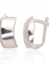 Silver earrings with english lock. Photo Nr. 1