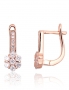 Silver earrings with english lock. Photo Nr. 1