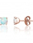 Gold classic studs earrings. Photo Nr. 1