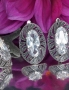 Silver earrings with english lock. Photo Nr. 2