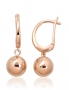 Gold earrings with english lock. Photo Nr. 1