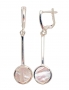 Silver earrings with english lock. Photo Nr. 1