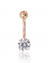 Gold piercing for navel. Photo Nr. 1
